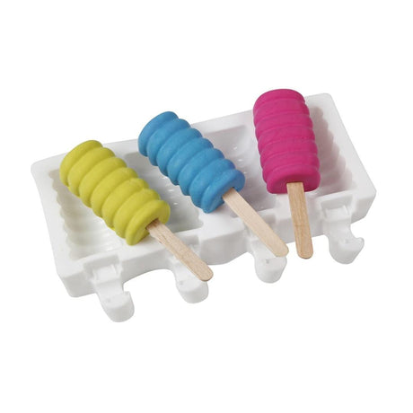 Silicone Popsicle Mould | Cakesicle Mould - Bakeyy.com - India - Silicone Popsicle Mould | Cakesicle Mould - 4 Cavity