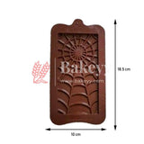 Silicone Spider Web Design Chocolate Bar Mould - Bakeyy.com - India - Silicone Spider Web Design Chocolate Bar Mould - Default Title