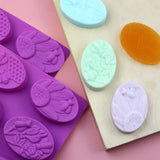 6 Cavity Bee & Honeycomb Oval Silicone Mould | Pack of 1