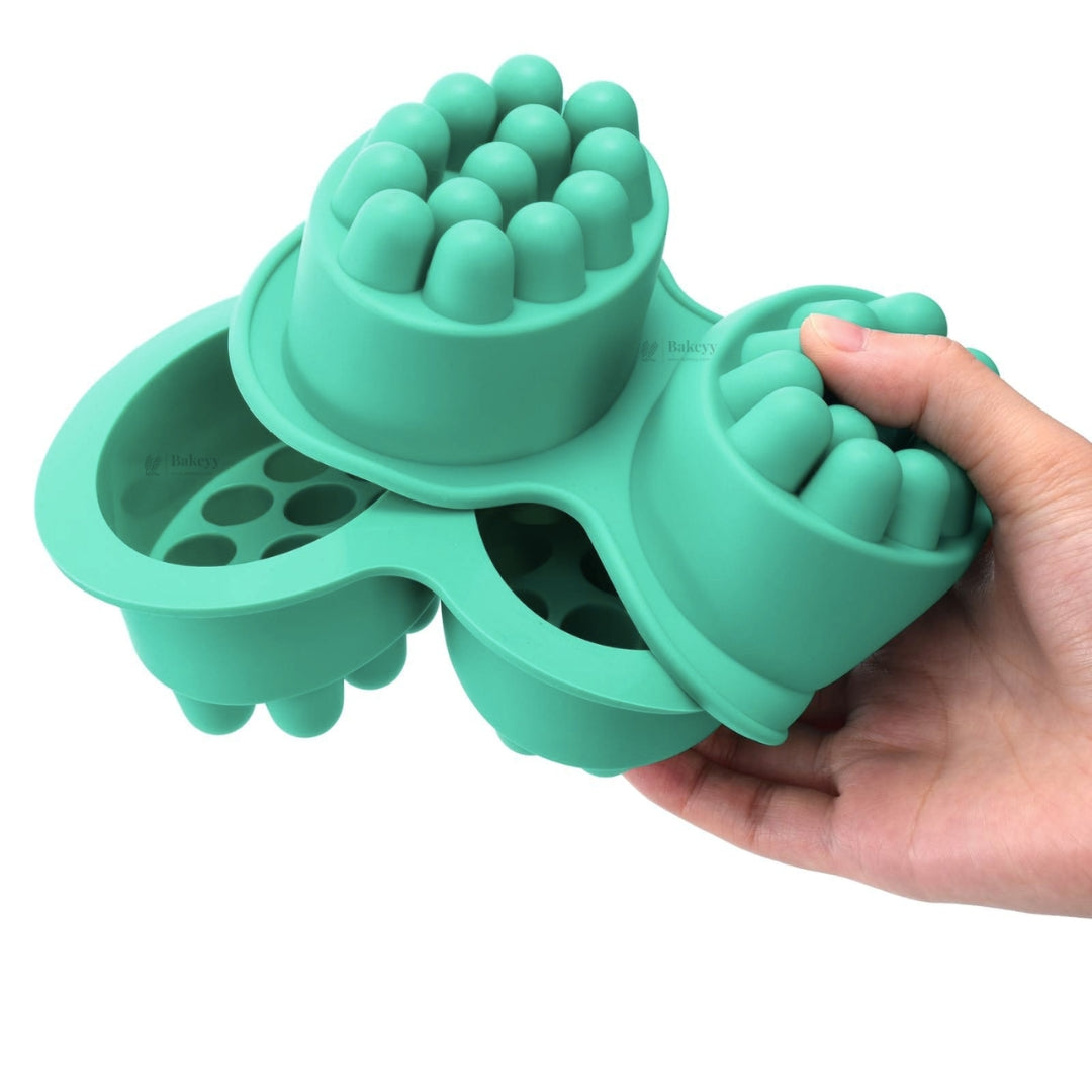 4 Cavity Bubble Dome Silicone Mould | Round Pop Design | Pack of 1