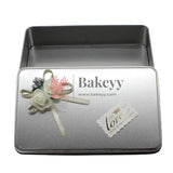 Silver Rectangle Empty Decorative Tin Box | Gift Box | Chocolate Box | Sweet Box | Jewellery Box | Luxury Box | Pack Of 2 - Bakeyy.com - India - Silver Rectangle Empty Decorative Tin Box | Gift Box | Chocolate Box | Sweet Box | Jewellery Box | Luxury Box | Pack Of 2 - Pack of 2