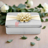 Silver Rectangle Empty Decorative Tin Box | Gift Box | Chocolate Box | Sweet Box | Jewellery Box | Luxury Box | Pack of 10 | - Bakeyy.com - India - Silver Rectangle Empty Decorative Tin Box | Gift Box | Chocolate Box | Sweet Box | Jewellery Box | Luxury Box | Pack of 10 | - Default Title