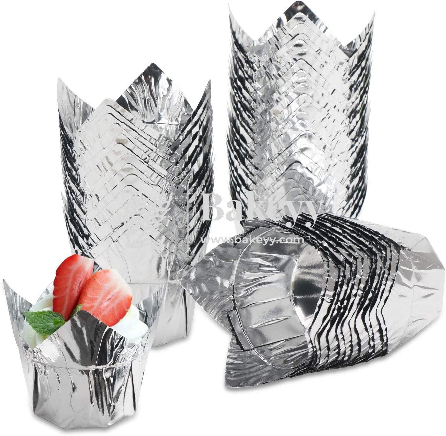 silver-tulip-cup-or-pack-of-50-or-muffin-cup-or-cupcake-liners-bakeyy-com-4 - Bakeyy.com