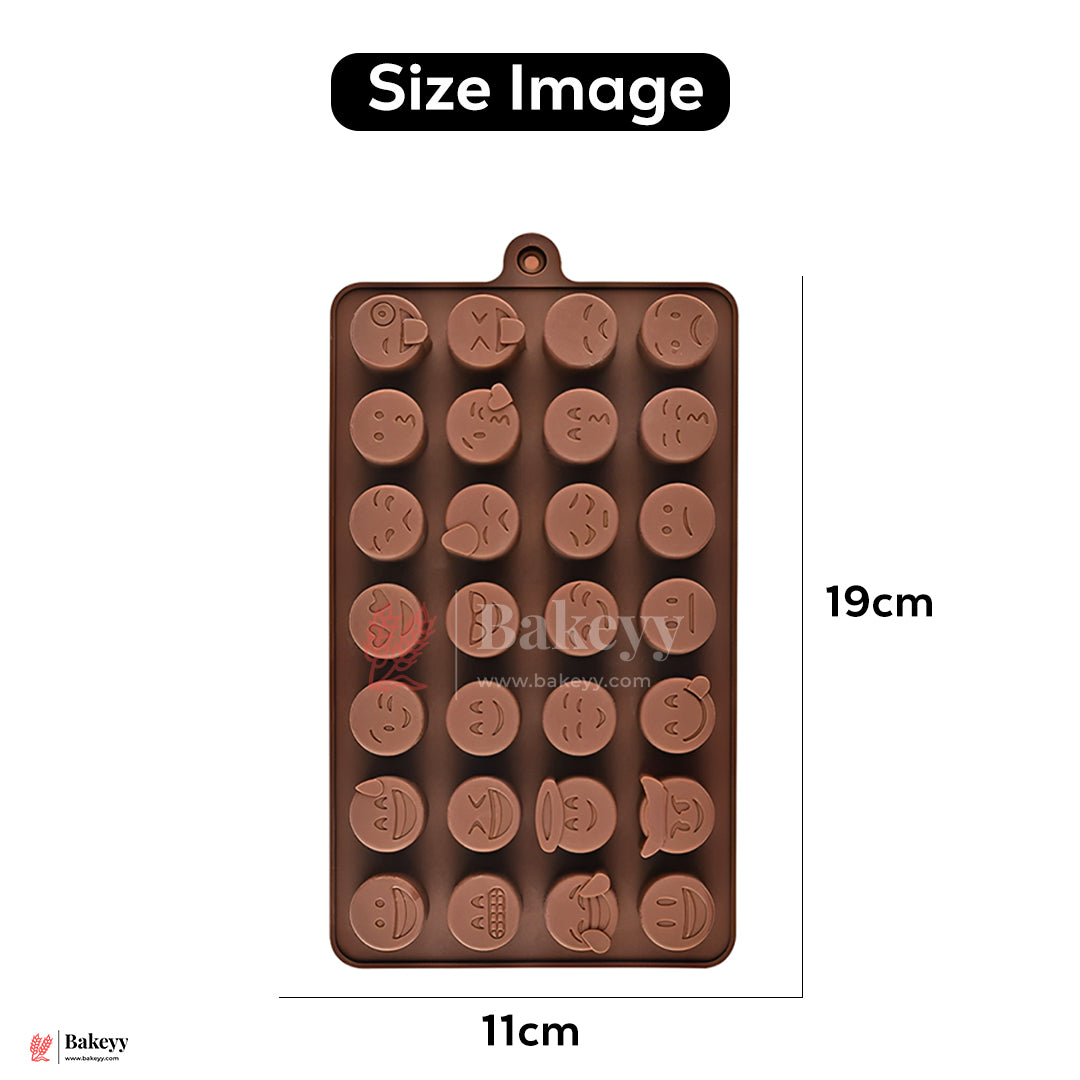 Silicone Emoji Chocolate & Candy Mould – 28 Cavity Fun Shape Tray| 1 Piece