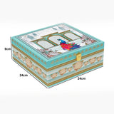 24x24x9cm |  Royal Peacock Square Gift Box – Hard Box Premium Packaging | Pack of 1
