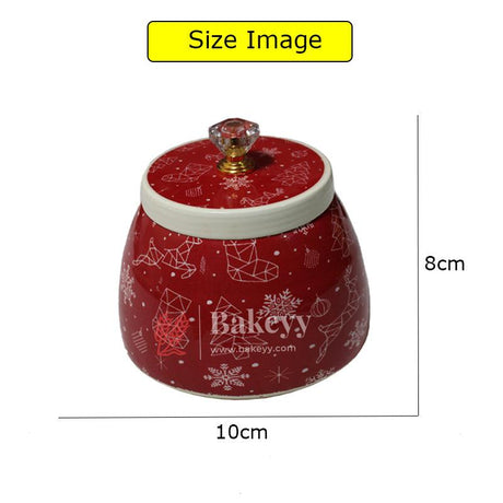 10x8 |Festive christmas jar| Dry Fruit Jar for Gifting | Designed Jar | Peach Color | (Pack of 1) - Bakeyy.com - India - 10x8 |Festive christmas jar| Dry Fruit Jar for Gifting | Designed Jar | Peach Color | (Pack of 1) - Default Title