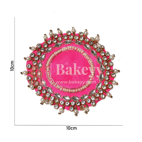 Rangoli Diya Mat | Pink Color | (Pack of 1) - Bakeyy.com - India - Rangoli Diya Mat | Pink Color | (Pack of 1) - Default Title