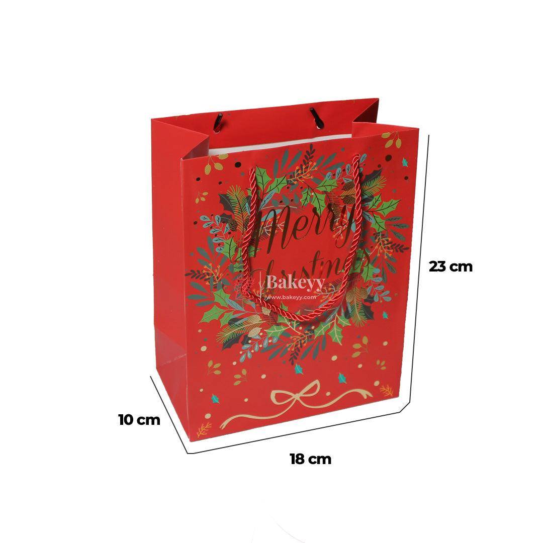 23x18x10cm And 40x30x12cm Merry Christmas Design Gift Paper Bag |Pack of 12| - Bakeyy.com - India - {{ variant.name }}