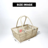 Decorative Jute Metal Hamper Basket For Gifting | Handmade  Basket with Handles