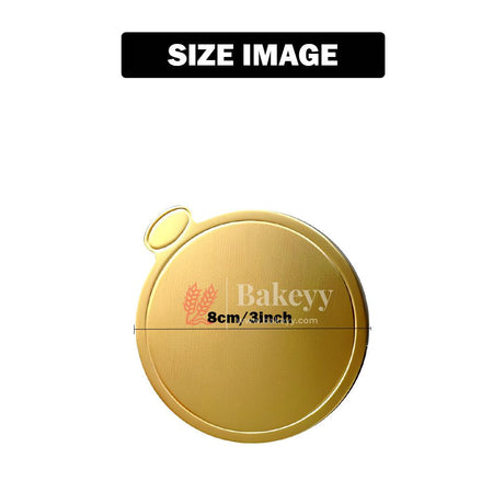 Round Pastry Base Mousse Cake Boards Gold (24 pcs) - Bakeyy.com - India - Round Pastry Base Mousse Cake Boards Gold (24 pcs) - Default Title