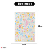 Colorful Magical Unicorn Edible Cake Sheet – Fun Cartoon Design | Pack Of 1