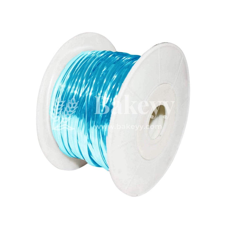 Sky Blue Aluminum Twist Ties | Twister Roll Blue 100 Yards | Twister For Chocolate Packaging - Bakeyy.com