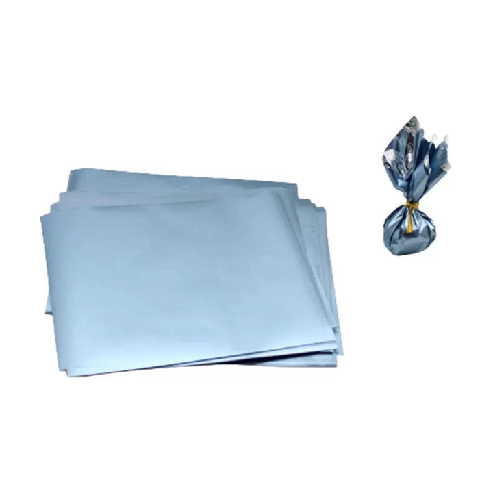 Sky Blue Chocolate Wrapper | 12×11.5cm Size | Matte Finish - Bakeyy.com