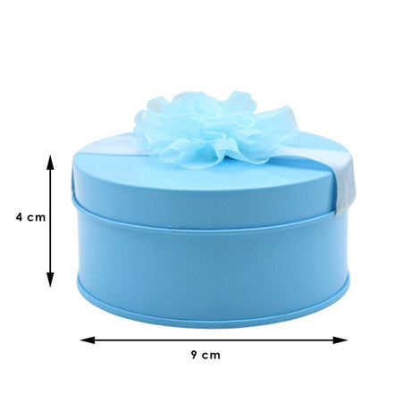 Sky Blue Small Round Empty Decorative Tin Box | Gift Box | Chocolate Box | Sweet Box | Jewellery Box | Luxury Box - Bakeyy.com - India - Sky Blue Small Round Empty Decorative Tin Box | Gift Box | Chocolate Box | Sweet Box | Jewellery Box | Luxury Box - Default Title