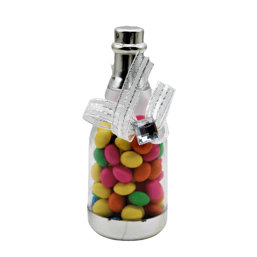 Sliver Champage Bottle Candy Box | Pack Of 10 | Chocolate Box - Bakeyy.com