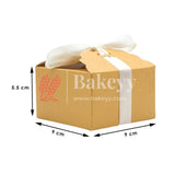 Small Gift Box, Cute Kraft Paper Gift Boxes with Brown Ribbon, Wedding Favour Boxes, Kraft Brown Gift Box for Party, Wedding, Gifts | Pack Of 10 - Bakeyy.com - India - Small Gift Box, Cute Kraft Paper Gift Boxes with Brown Ribbon, Wedding Favour Boxes, Kraft Brown Gift Box for Party, Wedding, Gifts | Pack Of 10 - Default Title