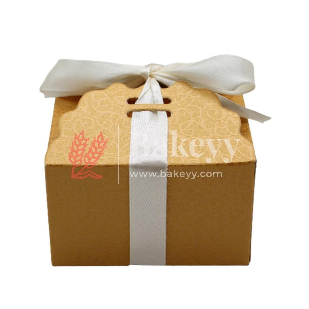 Small Gift Box, Cute Kraft Paper Gift Boxes with Brown Ribbon, Wedding Favour Boxes, Kraft Brown Gift Box for Party, Wedding, Gifts | Pack Of 10 - Bakeyy.com - India - Small Gift Box, Cute Kraft Paper Gift Boxes with Brown Ribbon, Wedding Favour Boxes, Kraft Brown Gift Box for Party, Wedding, Gifts | Pack Of 10 - Default Title