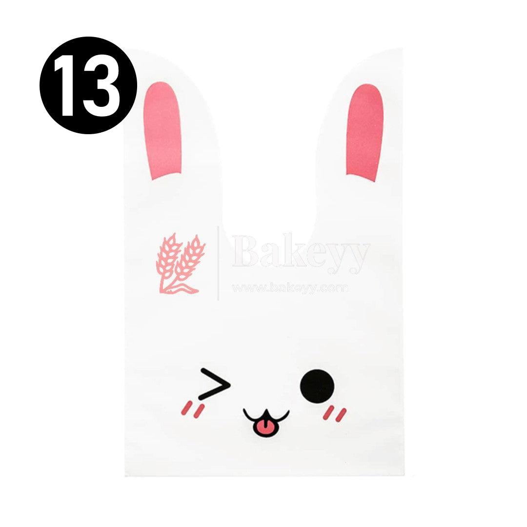 S Rabbit Ear Candy Gift Bags Cute Plastic Bunny Goodie Bags Candy Bags for Kids Bunny Party Favors | Pack of 50 - Bakeyy.com - India - S Rabbit Ear Candy Gift Bags Cute Plastic Bunny Goodie Bags Candy Bags for Kids Bunny Party Favors | Pack of 50 - Design 13