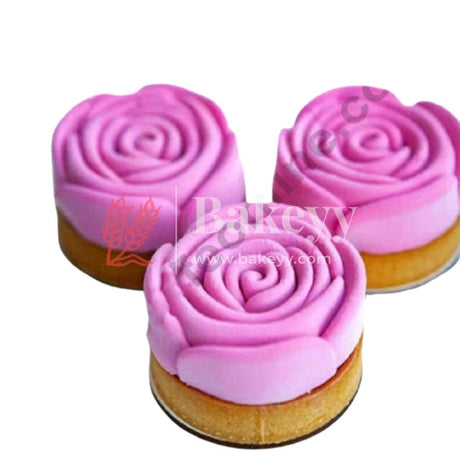 Small Rose Silicone Mould | Cake Mould Fondant Decorating Cake - Bakeyy.com - India - Small Rose Silicone Mould | Cake Mould Fondant Decorating Cake - Default Title