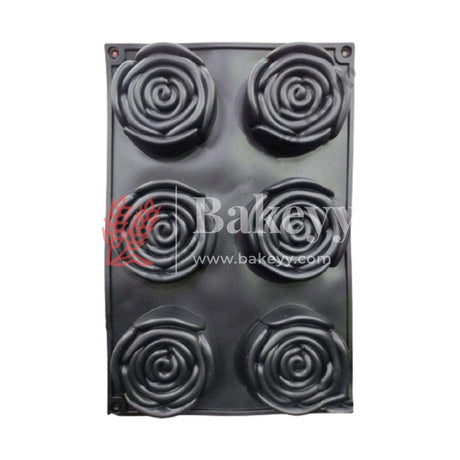 Small Rose Silicone Mould | Cake Mould Fondant Decorating Cake - Bakeyy.com - India - Small Rose Silicone Mould | Cake Mould Fondant Decorating Cake - Default Title