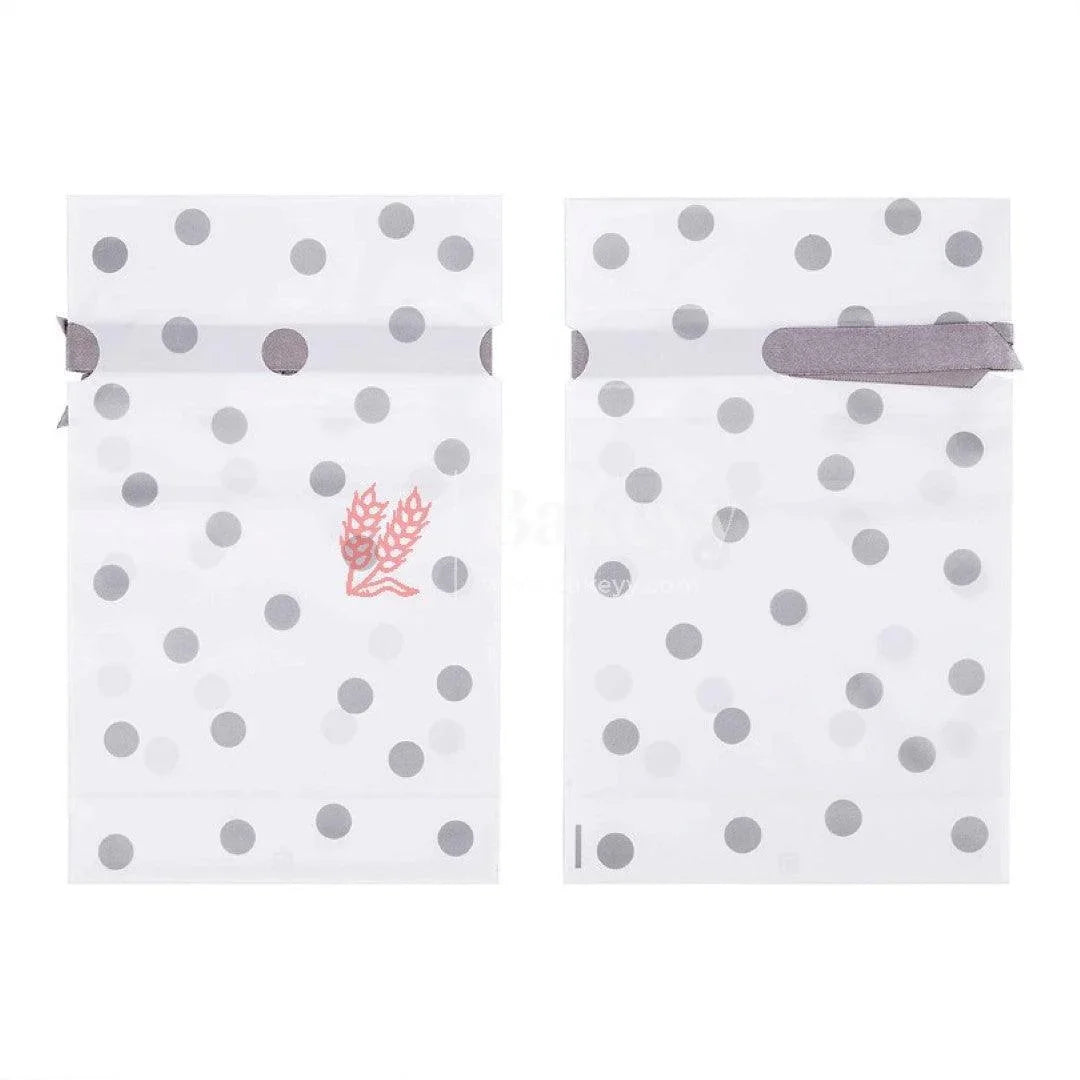 small-silver-big-dots-plastic-stand-up-treat-favor-bags-gift-wrapper-bags-for-candy-cookie-chocolate-or-pack-of-25-bakeyy-com-6 - Bakeyy.com