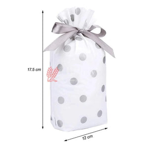 small-silver-big-dots-plastic-stand-up-treat-favor-bags-gift-wrapper-bags-for-candy-cookie-chocolate-or-pack-of-25-bakeyy-com-7 - Bakeyy.com