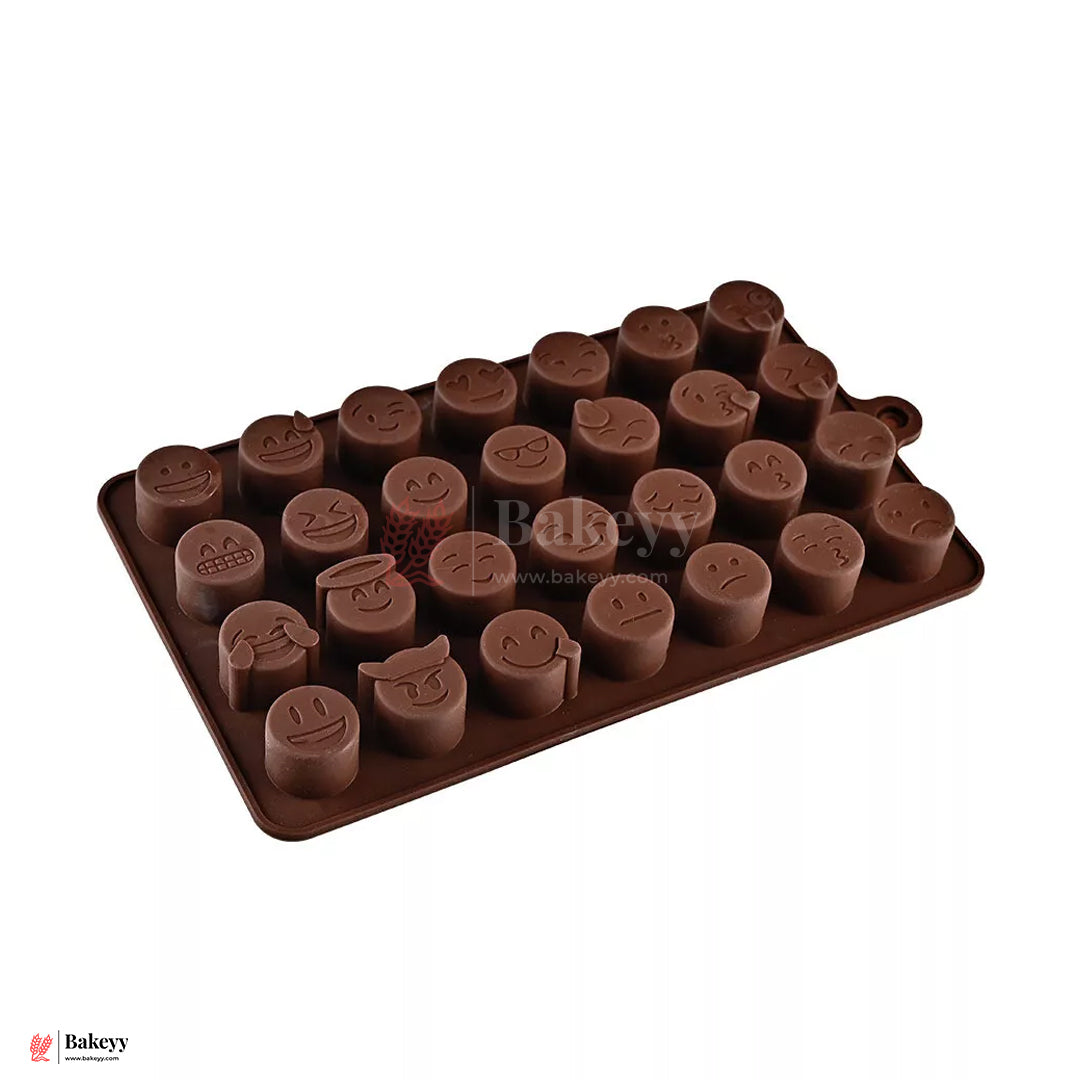 Silicone Emoji Chocolate & Candy Mould – 28 Cavity Fun Shape Tray| 1 Piece