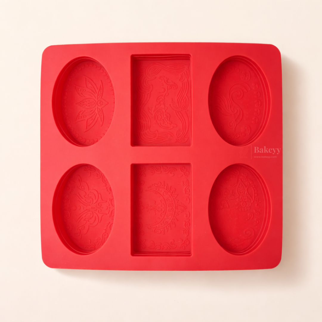 Silicone Multi-Shape Soap Mold – Rectangular & Oval Design