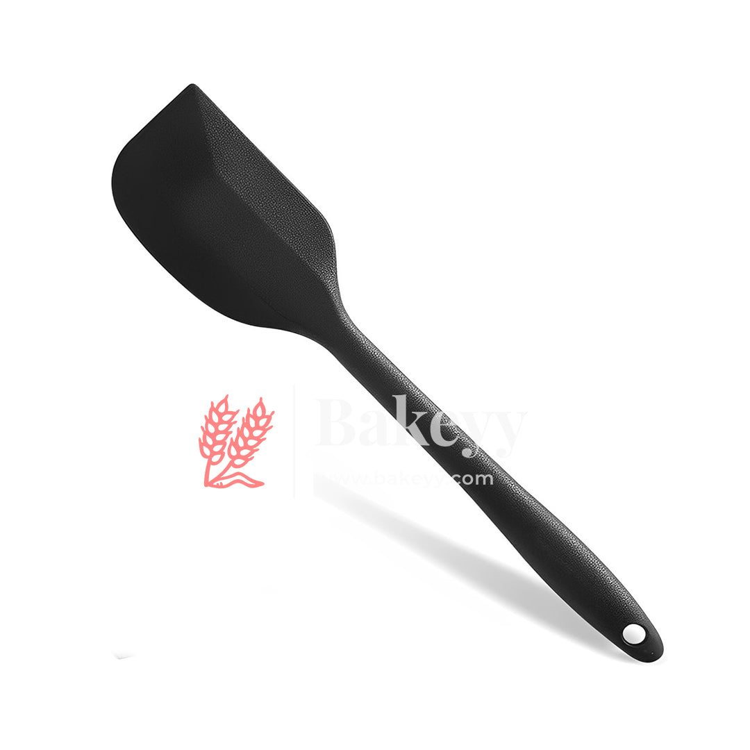 Black Heat Resistant Silicone Spatula| Kitchen Silicone Spatula for Cooking| Dishwasher Safe Rubber Spatula for Baking Cake Pancake