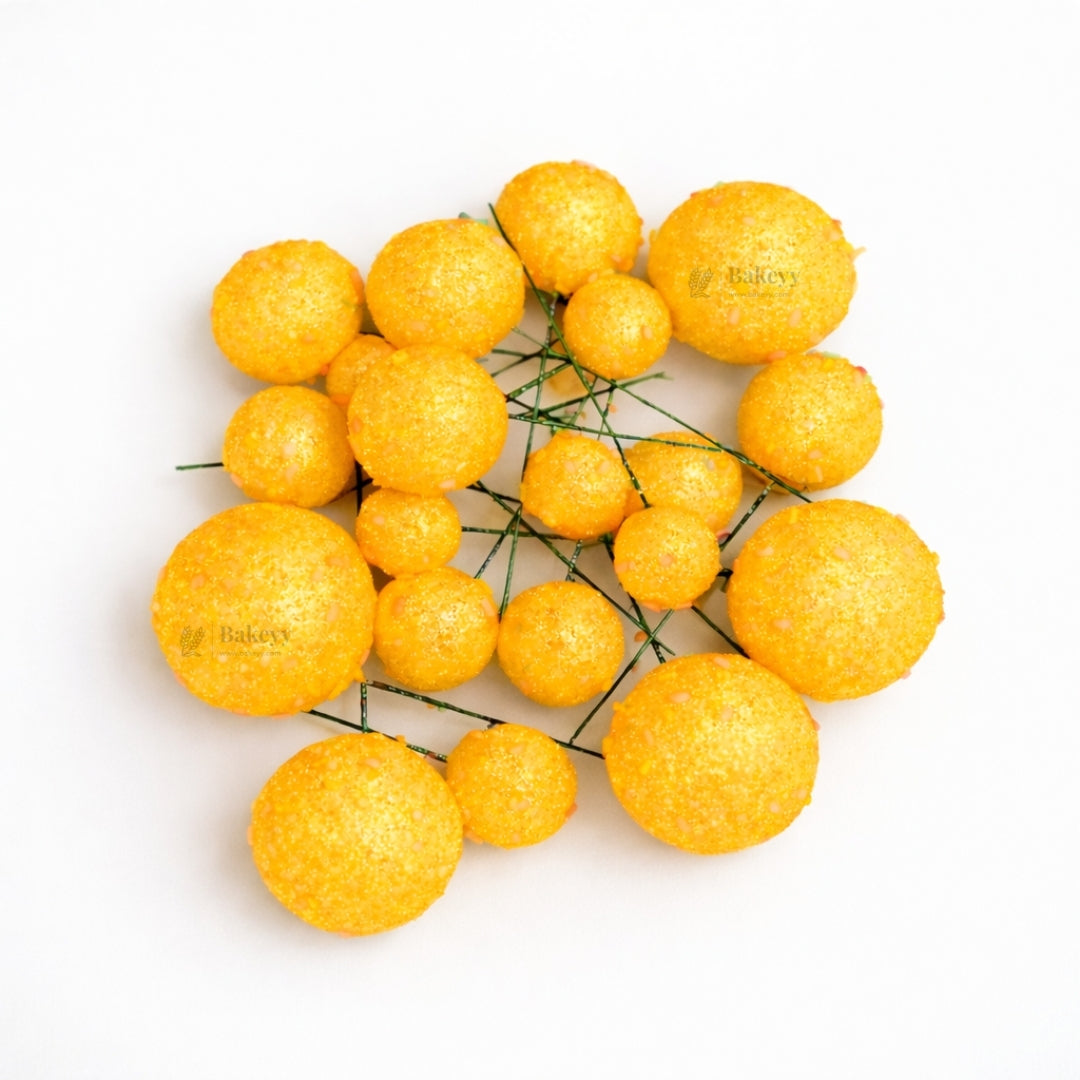 Decorative Faux Sprinkle and Glitter Balls for Cakes and Party Styling | Glitter Faux Balls | Cake Décor | Pack of 20