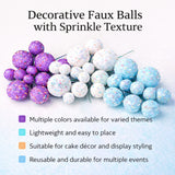 Decorative Faux Sprinkle and Glitter Balls for Cakes and Party Styling | Glitter Faux Balls | Cake Décor | Pack of 20