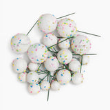 Decorative Faux Sprinkle and Glitter Balls for Cakes and Party Styling | Glitter Faux Balls | Cake Décor | Pack of 20