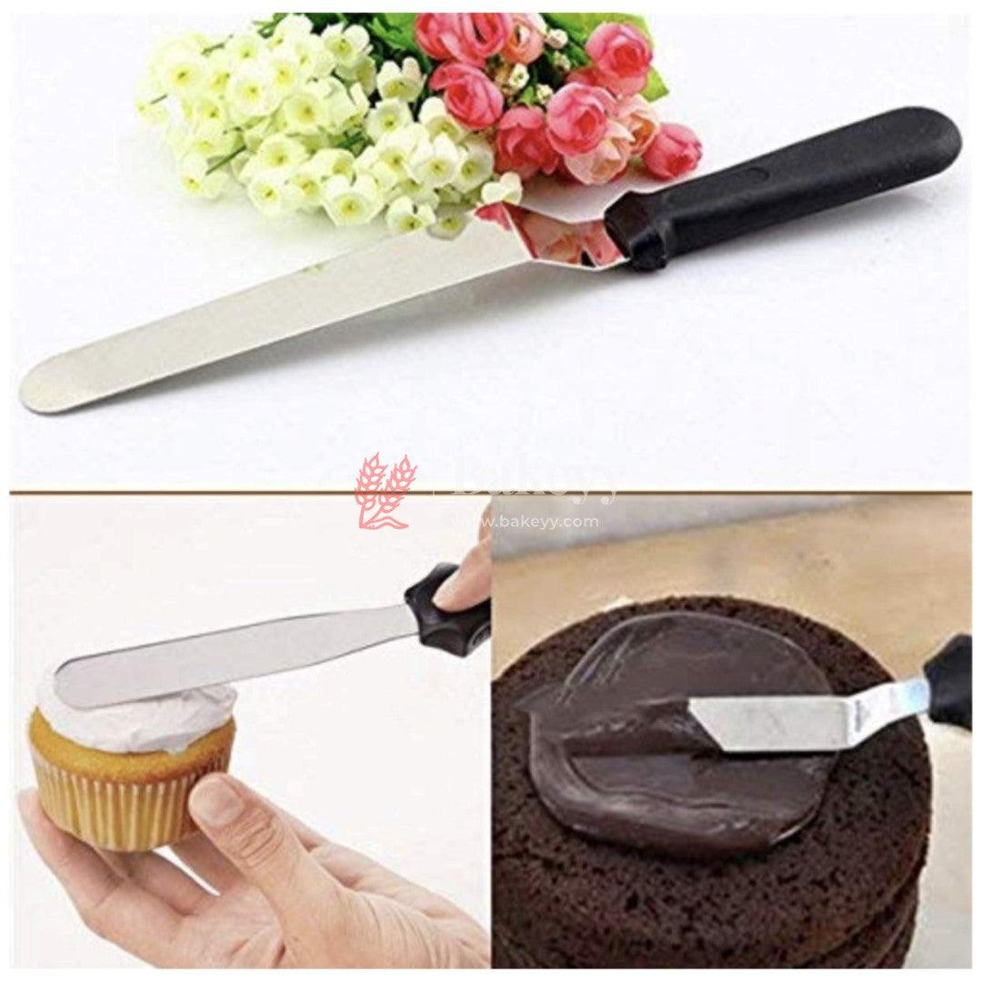 Stainless Steel Cake Palette Knife Angular | Different Sizes - Bakeyy.com - India - Stainless Steel Cake Palette Knife Angular | Different Sizes - 6 Inch / 7615