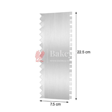 Stainless Steel Cake Scraper - Bakeyy.com - India - Stainless Steel Cake Scraper - Default Title