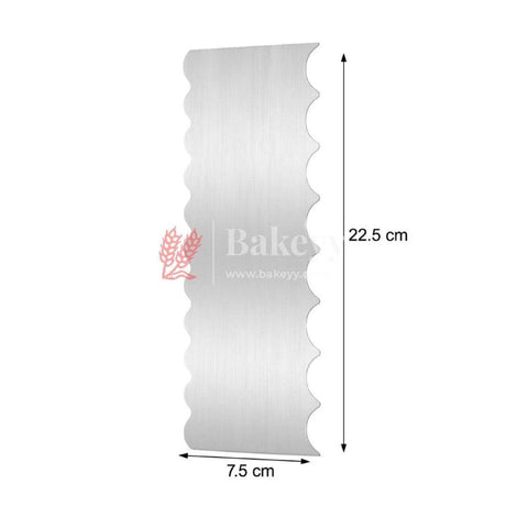 Stainless Steel Cake Scraper - Bakeyy.com - India - Stainless Steel Cake Scraper - Default Title