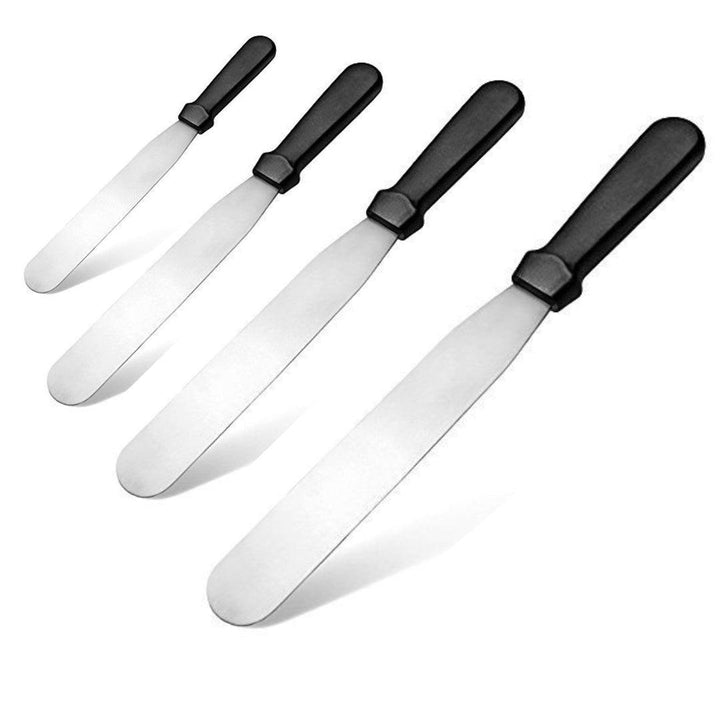 Stainless Steel Flat Pallet Knife | 4 Different Sizes - Bakeyy.com