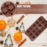 Silicone Star Shape Chocolate Mould – 15 Cavity Tray for Baking & DIY Treats| 1 Piece