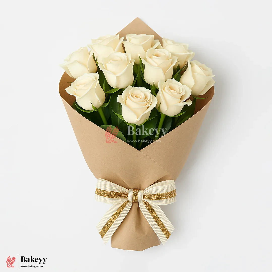 1.5cm Elastic White Net Ribbon with Gold Glitter Center | 9 Mtrs | Stretchable Decorative Craft Ribbon Roll for Gift Wrapping, Bouquets