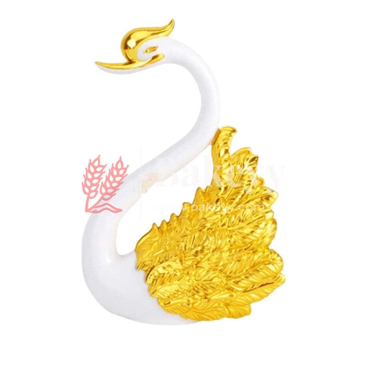 Swan Birthday Cake Topper for Wedding Anniversary Party l Doll Toy Cake Topper - Bakeyy.com