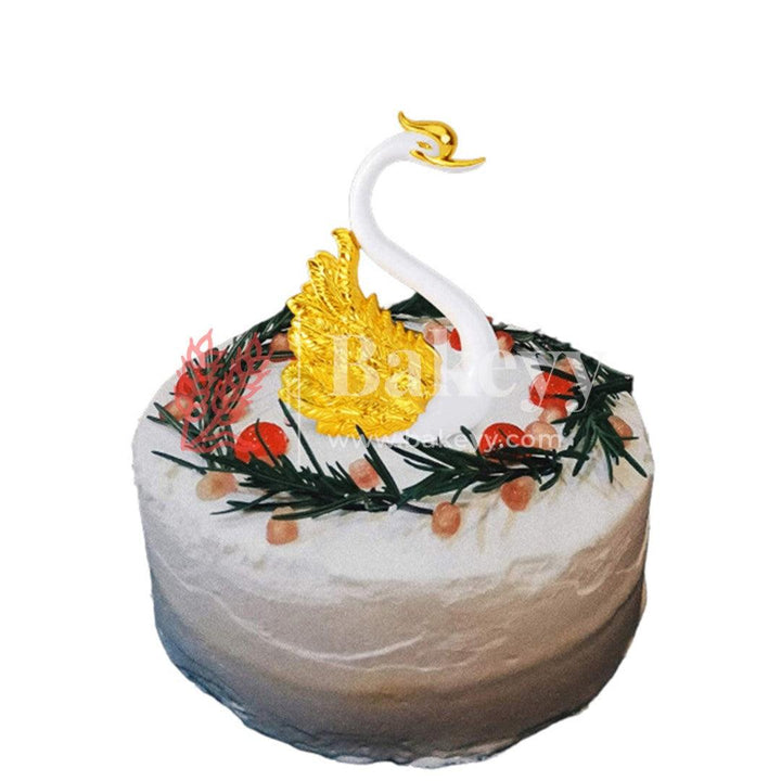Swan Birthday Cake Topper for Wedding Anniversary Party l Doll Toy Cake Topper - Bakeyy.com