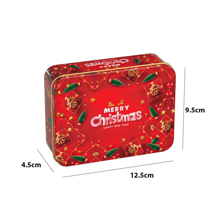 Red Christmas Design | Elegant Christmas Decorative Tin Box | Gift Box | Chocolate Box | Cookie Box | Luxury Box | Pack of 6 | - Bakeyy.com - India - Red Christmas Design | Elegant Christmas Decorative Tin Box | Gift Box | Chocolate Box | Cookie Box | Luxury Box | Pack of 6 | - Default Title