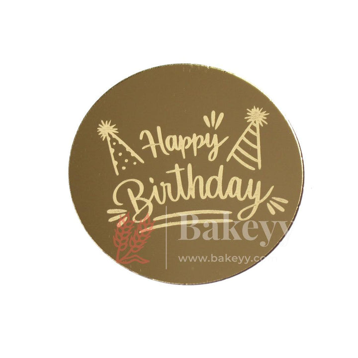 Coin Happy Birthday Topper | Gold Color | Pack Of 5 | - Bakeyy.com - India - Coin Happy Birthday Topper | Gold Color | Pack Of 5 | - Default Title