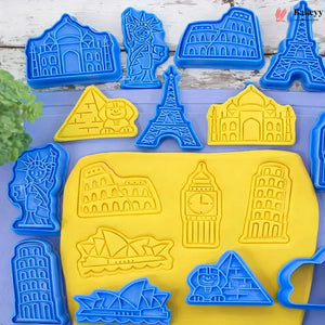 travelcookiecutterset_landmarkcookiecutters_worldmonumentscookiecutter_bakingtools_fondantcutterset_biscuitmoulds_travelthemebaking_EiffelTowercutter_StatueofLi_3 - Bakeyy.com