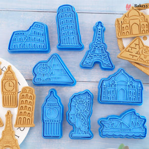 travelcookiecutterset_landmarkcookiecutters_worldmonumentscookiecutter_bakingtools_fondantcutterset_biscuitmoulds_travelthemebaking_EiffelTowercutter_StatueofLibe_1 - Bakeyy.com
