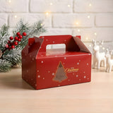 Christmas Hamper Box with Handle | Festive Gifting Box | Premium Holiday Packaging | Pack of 25