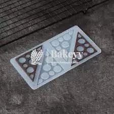 Triangle Shape Garnishing Chocolate Mould - Bakeyy.com - India - Triangle Shape Garnishing Chocolate Mould - Default Title