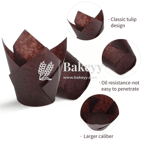 Tulip Cup | Pack of 200 | Muffin Cup | Cupcake Liners - Bakeyy.com - India - Tulip Cup | Pack of 200 | Muffin Cup | Cupcake Liners - Default Title