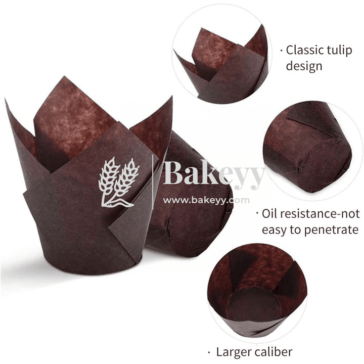 Tulip Cup | Pack of 200 | Muffin Cup | Cupcake Liners - Bakeyy.com