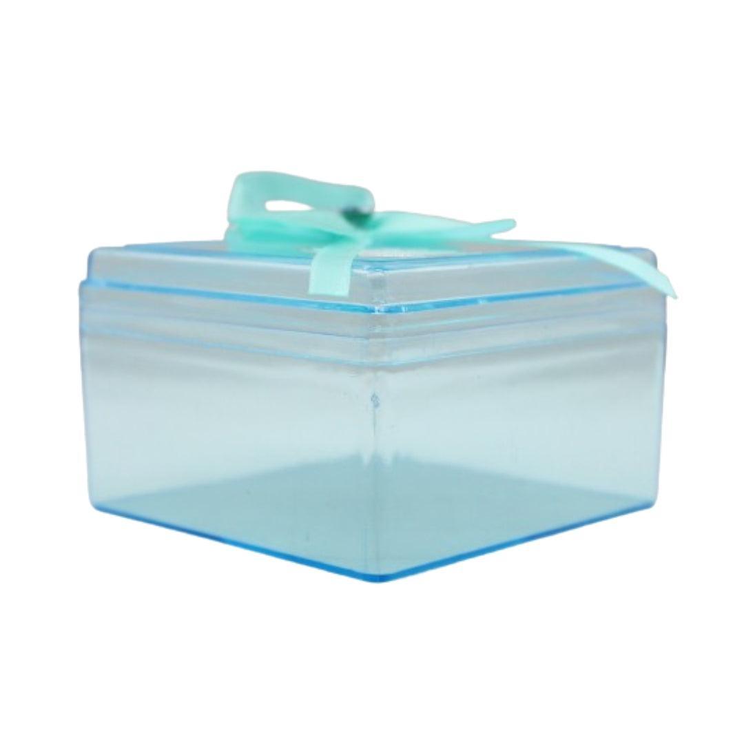 Turquoise Square Empty Decorative Acrylic Box | Gift Box | Chocolate Box | Sweet Box | Jewellery Box | Plastic Box | Pack of 12 - Bakeyy.com - India - Turquoise Square Empty Decorative Acrylic Box | Gift Box | Chocolate Box | Sweet Box | Jewellery Box | Plastic Box | Pack of 12 - Default Title