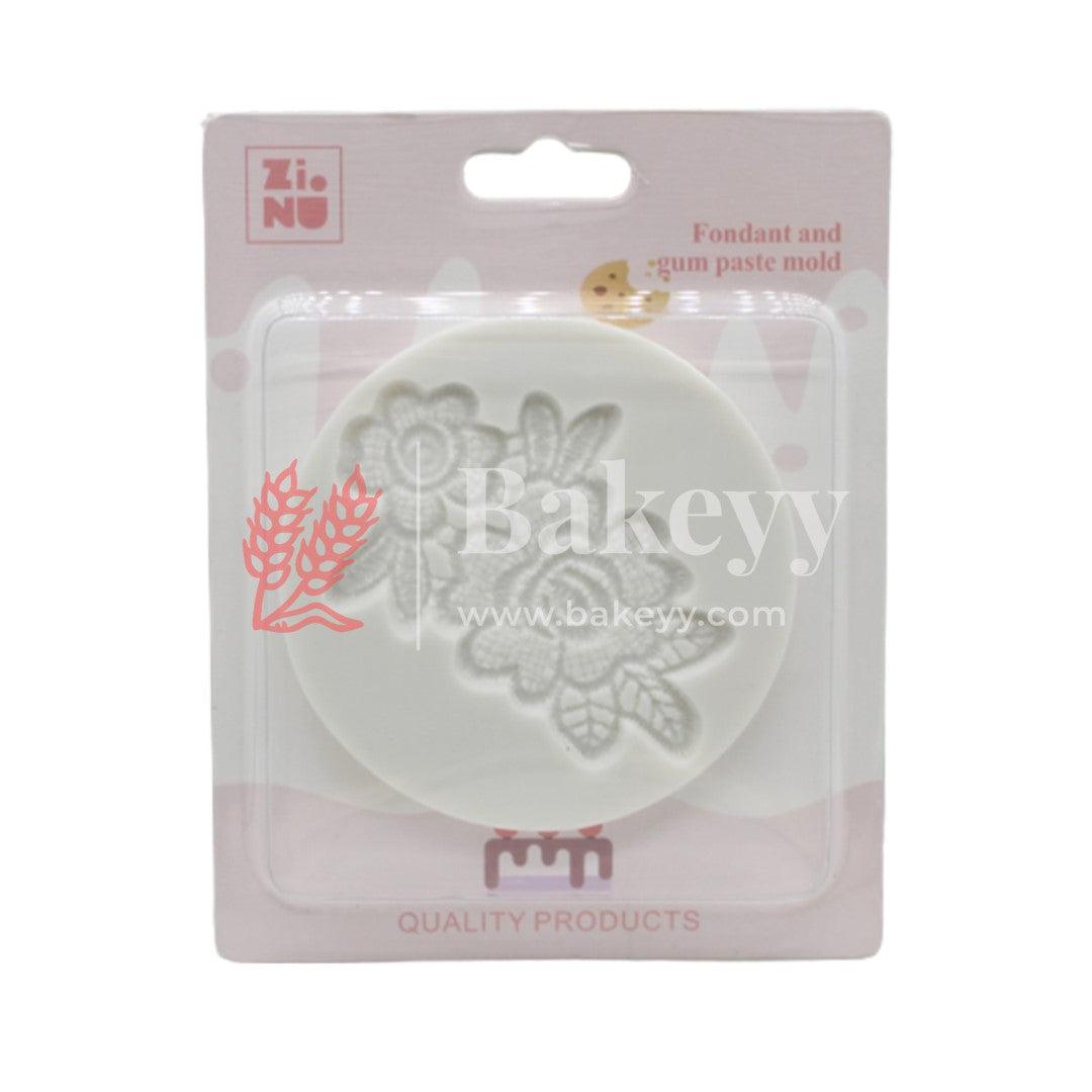 Two Flower Fondant Mould - Bakeyy.com - India - Two Flower Fondant Mould - Default Title